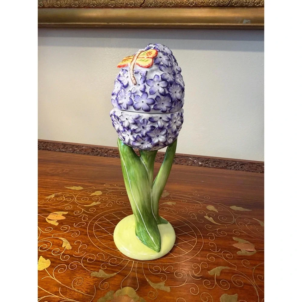 Vintage Villeroy‎ & Boch Floral Fantasy Egg Cup with Lid